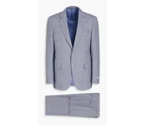 Mélange wool suit - Blue