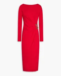 Moschino Embellished ponte midi dress - Red Red