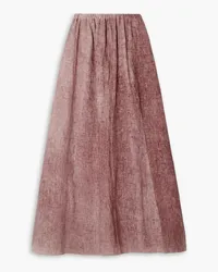 Cortana Azama linen maxi skirt - Pink Pink