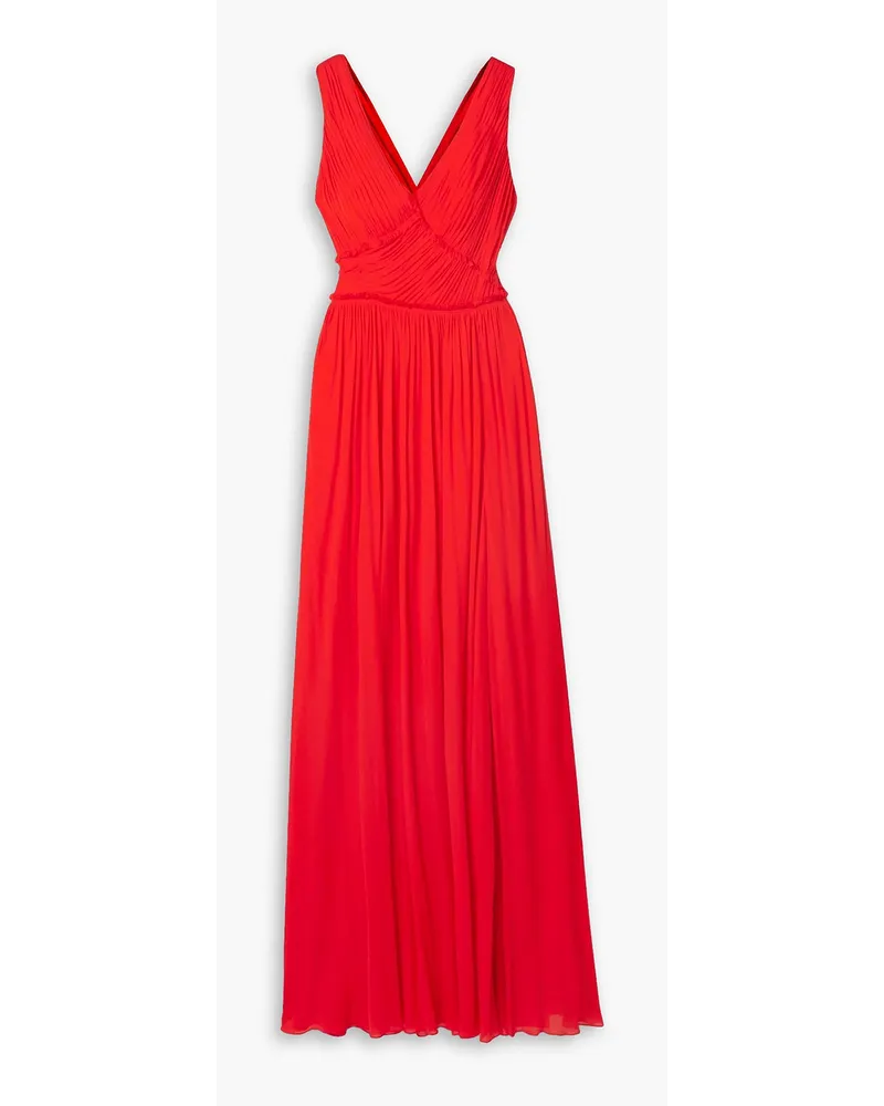 Jason Wu Gathered stretch-jersey gown - Red Red