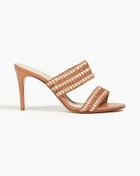 Alexandre Birman Emmy woven leather mules - Brown Brown