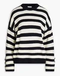 Claudie Pierlot Striped wool-blend sweater - Black Black