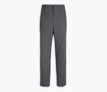Slim-fit twill suit pants - Gray