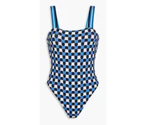 Printed swimsuit - Blue