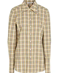 Tory Burch Checked cotton shirt - Neutral Neutral