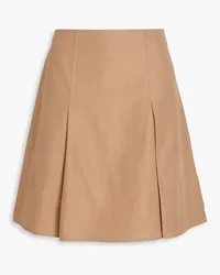 Vince Pleated woven mini skirt - Neutral Neutral