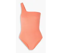Evolve one-shoulder terry swimsuit - Orange