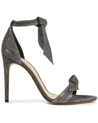 Alexandre Birman Clarita bow-detailed lamé sandals - Metallic Metallic