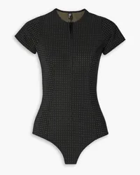 Lisa Marie Fernandez Farrah polka-dot swimsuit - Black Black