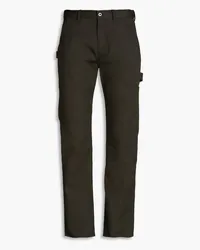 TOD'S Cotton-blend twill pants - Green Green