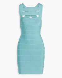 Hervé Léger Cutout bandage mini dress - Blue Blue