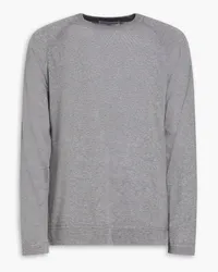 Officine Generale Mélange cotton and Lyocell-blend sweater - Gray Gray