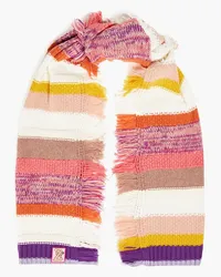 Zimmermann Striped merino wool, cotton and cashmere-blend scarf - Multicolor Multicolor