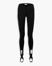 ATTICO Lea jersey stirrup leggings - Black Black