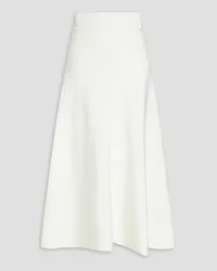 Giorgio Armani Ribbed jersey midi skirt - White White