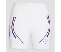 Logo-print stretch-jersey shorts - White