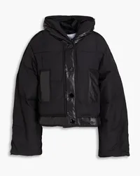 Ganni Ripstop-paneled shell jacket - Black Black