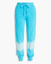 The Upside Tie-dyed Organic French cotton terry track pants - Blue Blue