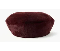 Mishka faux fur beret - Burgundy
