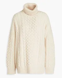 &Daughter Annis cable-knit wool turtleneck sweater - White White