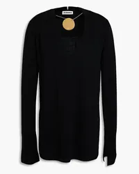 Jil Sander Embellished wool sweater - Black Black