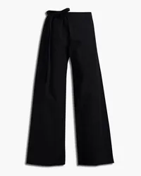 Acne Studios Pleated cotton-canvas pants - Black Black