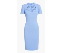 Cutout crepe dress - Blue