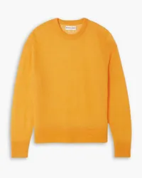 APIECE APART Softest Tissue cashmere and silk-blend sweater - Yellow Yellow