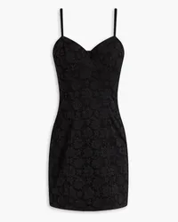 ROTATE Birger Christensen Lace underwired mini slip dress - Black Black