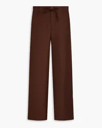 Jacquemus Meio embroidered twill pants - Brown Brown