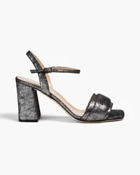 Sergio Rossi Metallic suede sandals - Metallic Metallic