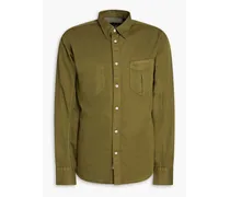 Arrow cotton and Lyocell-blend twill shirt - Green