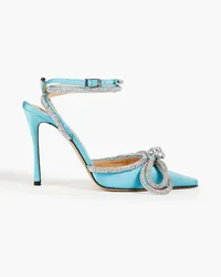 Mach & Mach Embellished satin pumps - Blue Blue