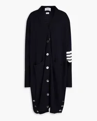 Thom Browne Oversized striped wool cardigan - Blue Blue