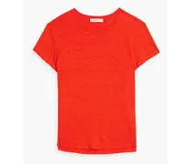 Easy True linen-jersey T-shirt - Orange