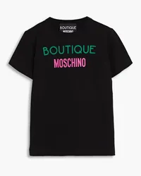 Moschino Logo-print cotton-jersey T-shirt - Black Black