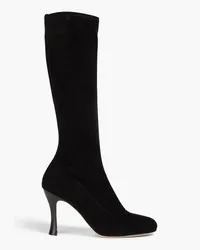 Sergio Rossi Royal stretch-suede boots - Black Black