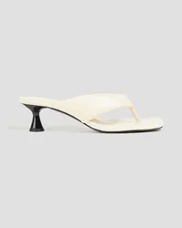 Sandro Padded leather sandals - White White