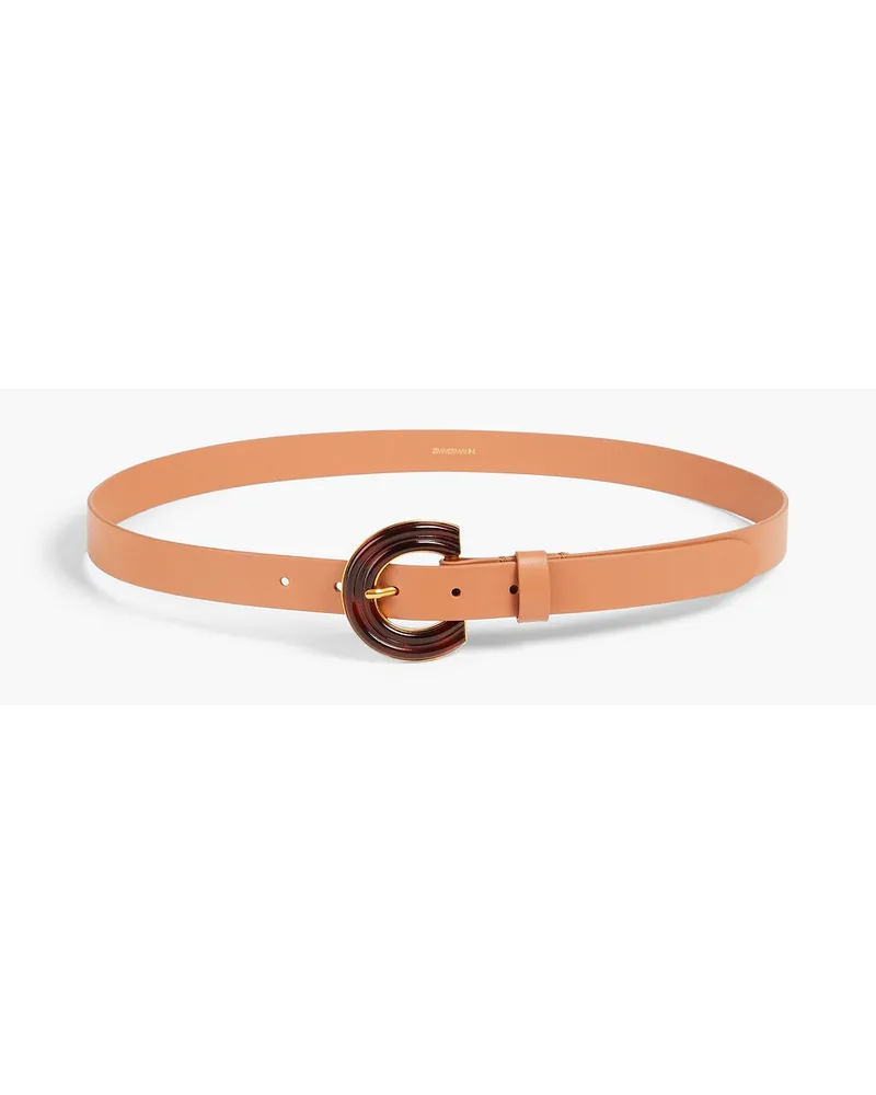 Zimmermann Leather belt - Brown Brown