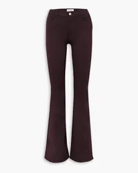 Frame Denim Le High Flare high-rise jeans - Burgundy Burgundy