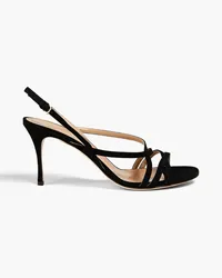 Sergio Rossi Suede slingback sandals - Black Black