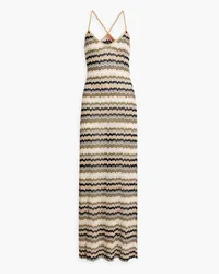 Missoni Metallic crochet-knit maxi dress - Metallic Metallic