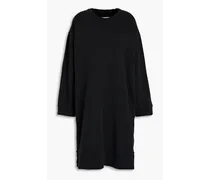French cotton-terry dress - Black