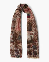 Valentino Garavani Printed linen-gauze scarf - Multicolor Multicolor