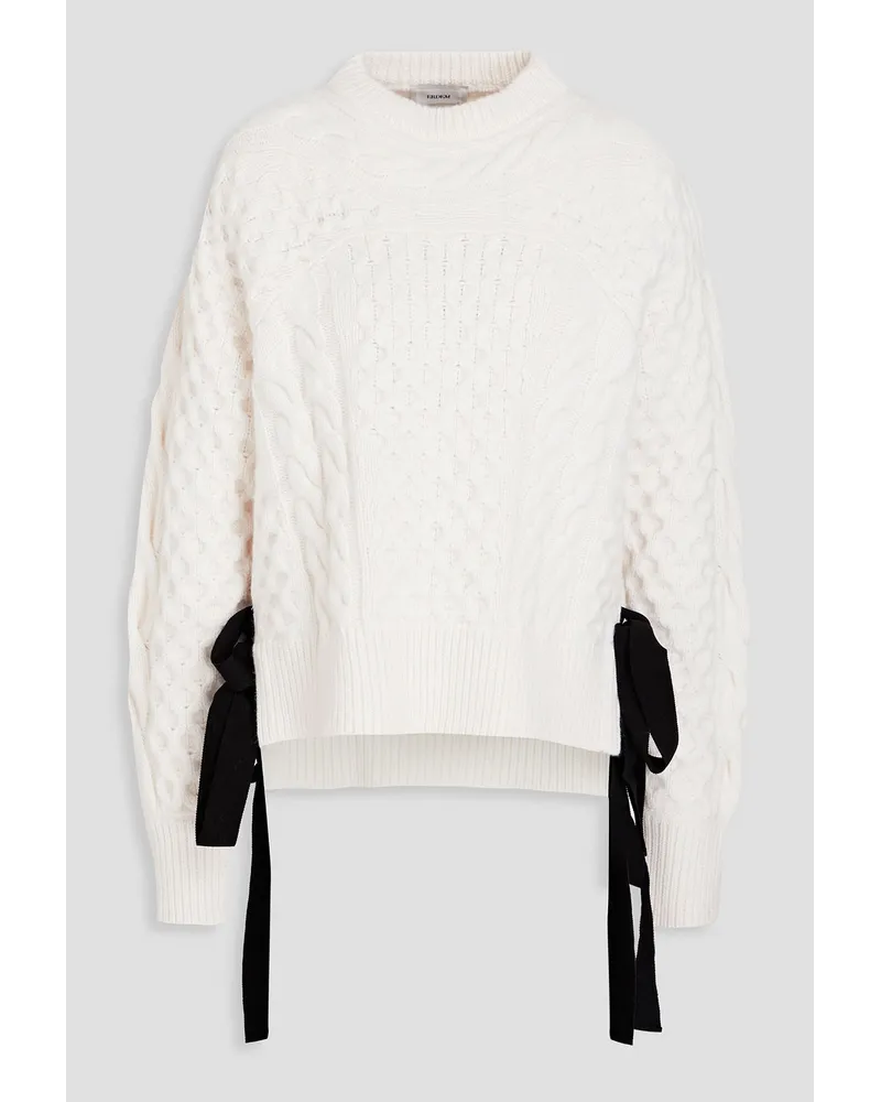 Erdem Ines cable-knit sweater - White White
