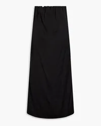 Loulou Studio Strapless satin midi dress - Black Black