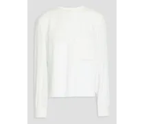 Crepe de chine blouse - White