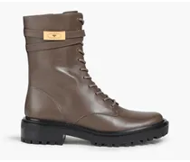 Leather combat boots - Neutral