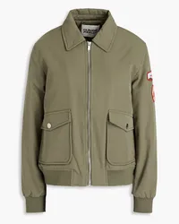 Claudie Pierlot Embellished cotton-blend gabardine jacket - Green Green