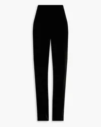 Moschino Velvet straight-leg pants - Black Black